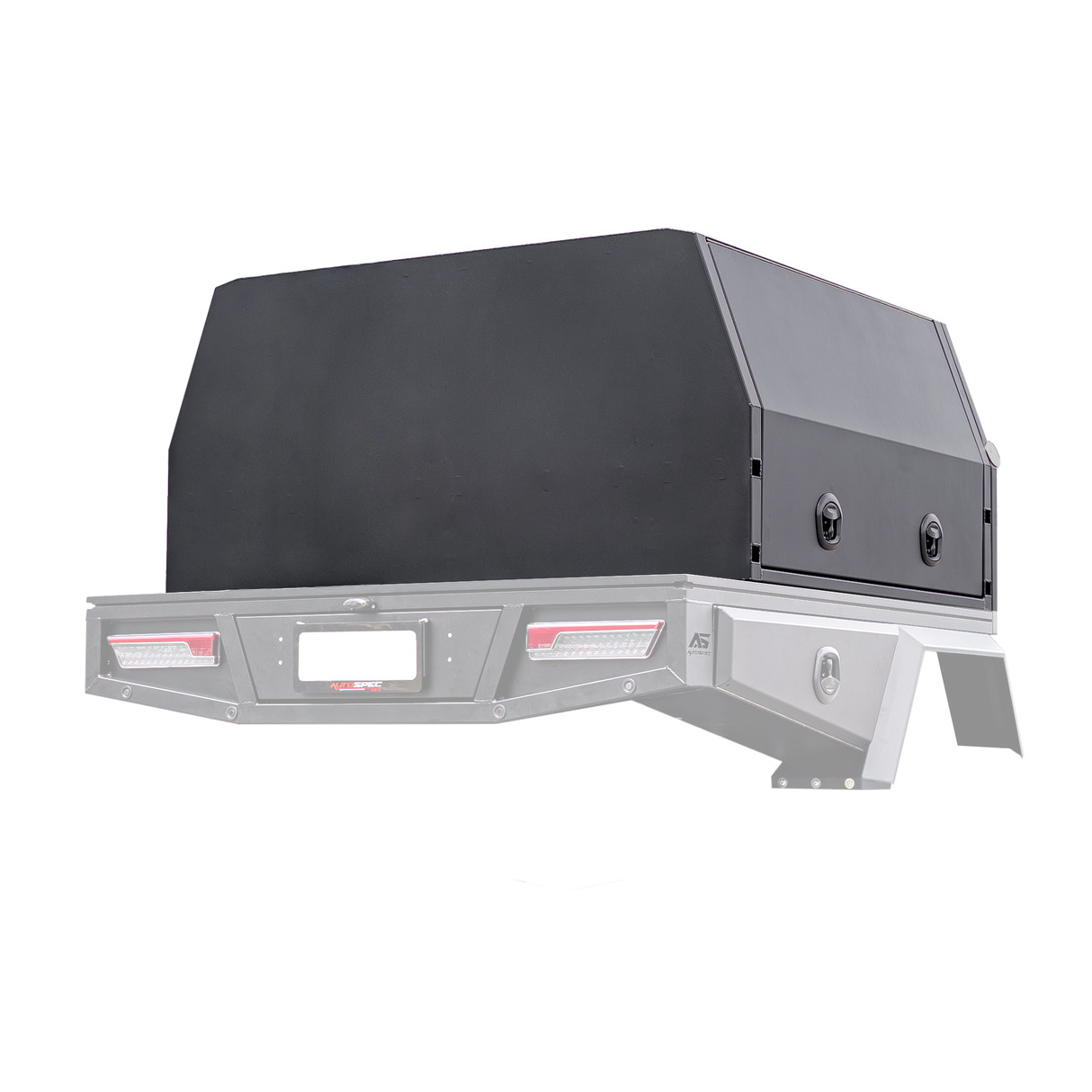 1400mm Aluminium Canopy - Matte Black