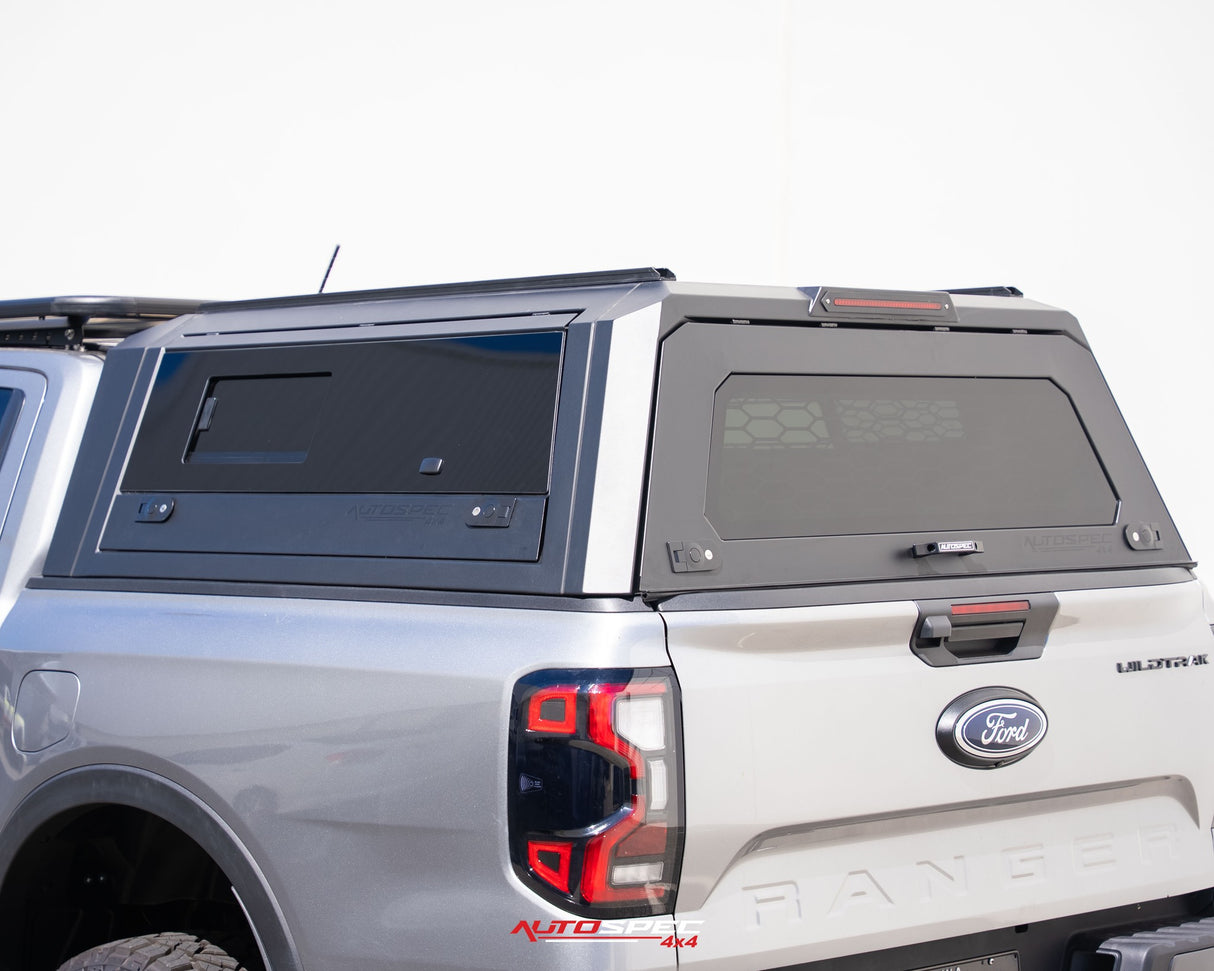 Horizon Aluminum Tub Canopy - Matte Black for Ford Ranger 2023 / Volkswagen Amarok (2022+)