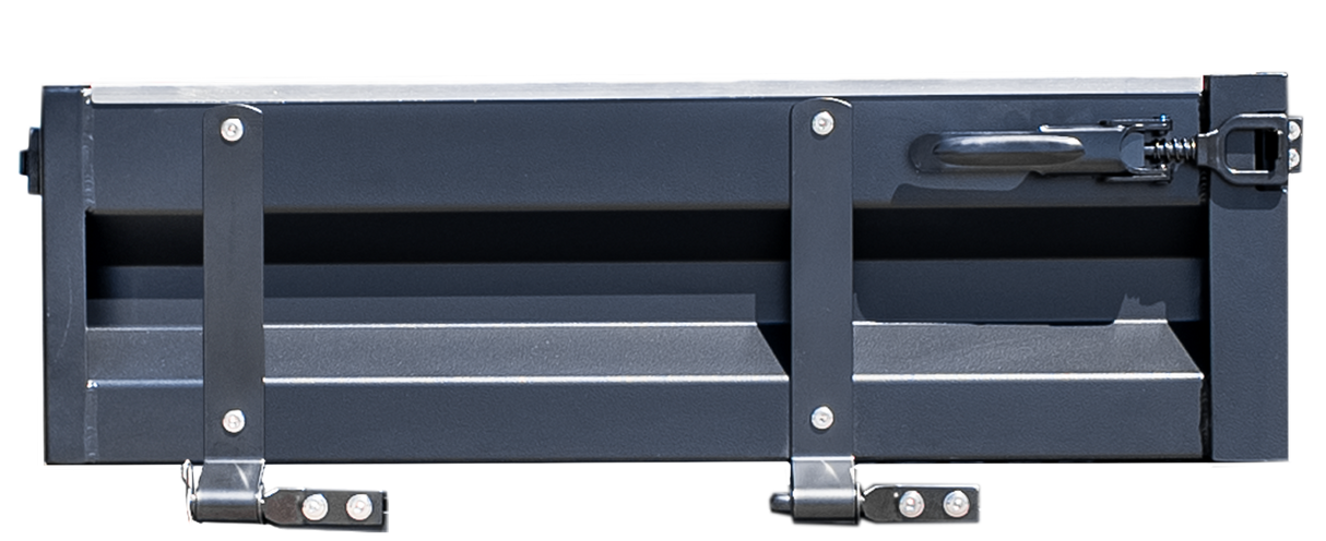 Clearance - Heavy Duty Tray Side Kit - 600mm - Matte Black SND-001