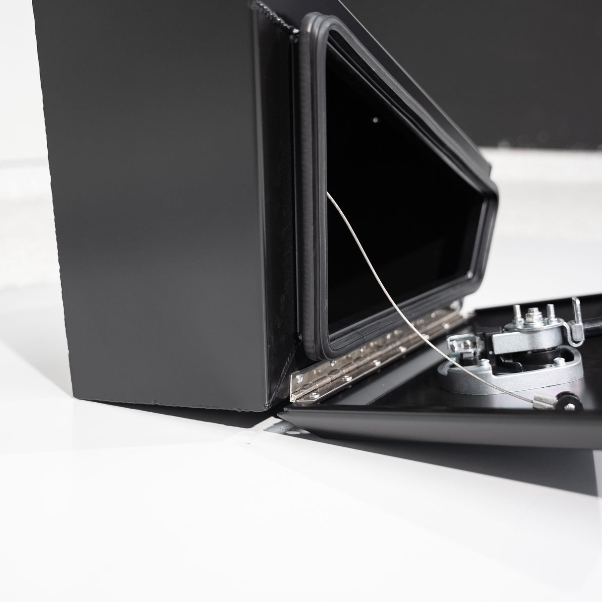 AS Front and Rear Tapered Under Tray Toolbox for American Trucks (Pair) - Matte Black