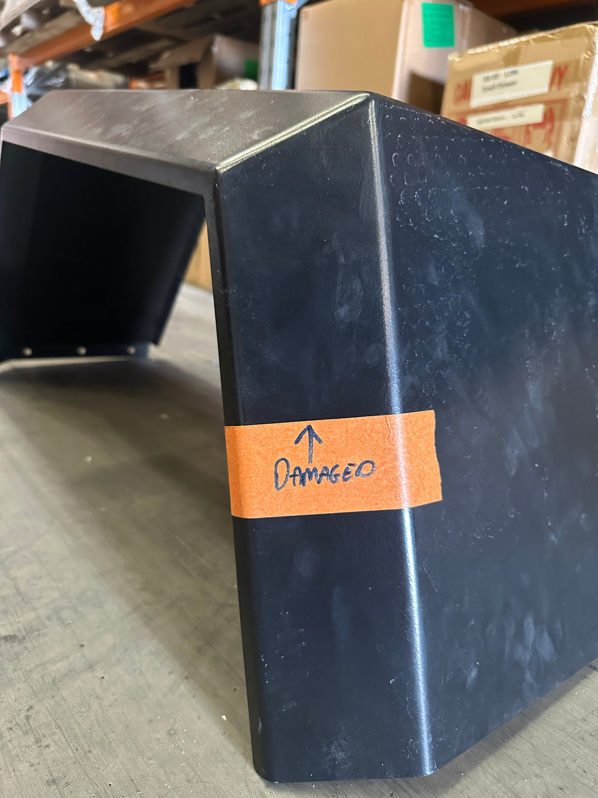 Scratch & Dent - Wheel Guard Right hand side - Matte Black SNDB-002