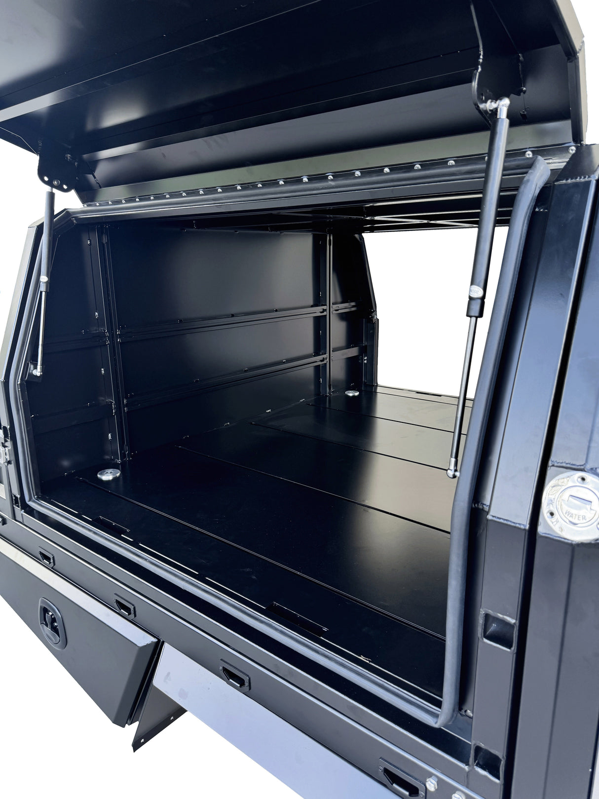Scratch & Dent - 1700mm Aluminium Canopy - Matte Black SNDB-018