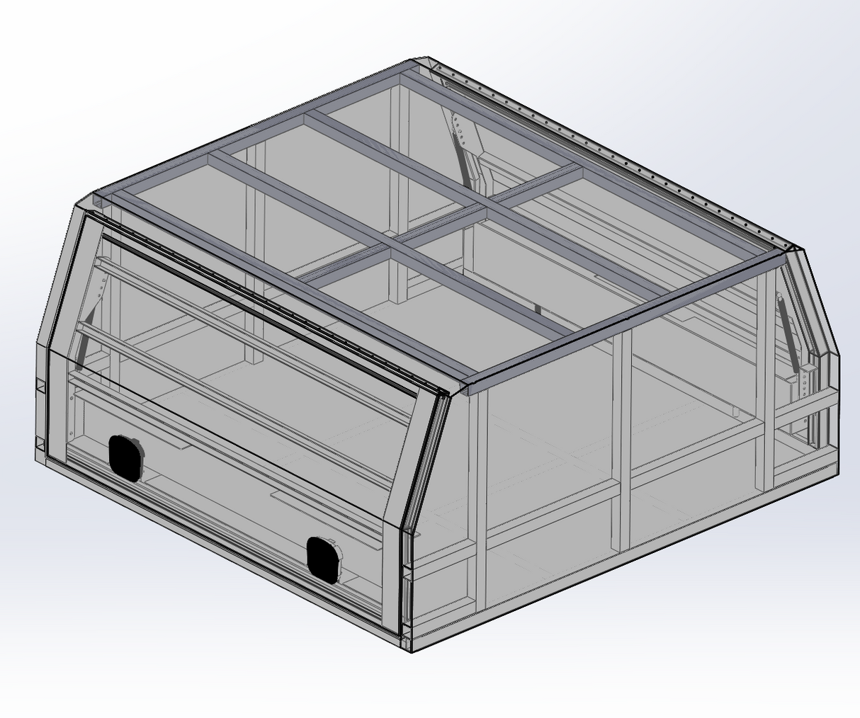1700mm Lite Canopy - Matte Black