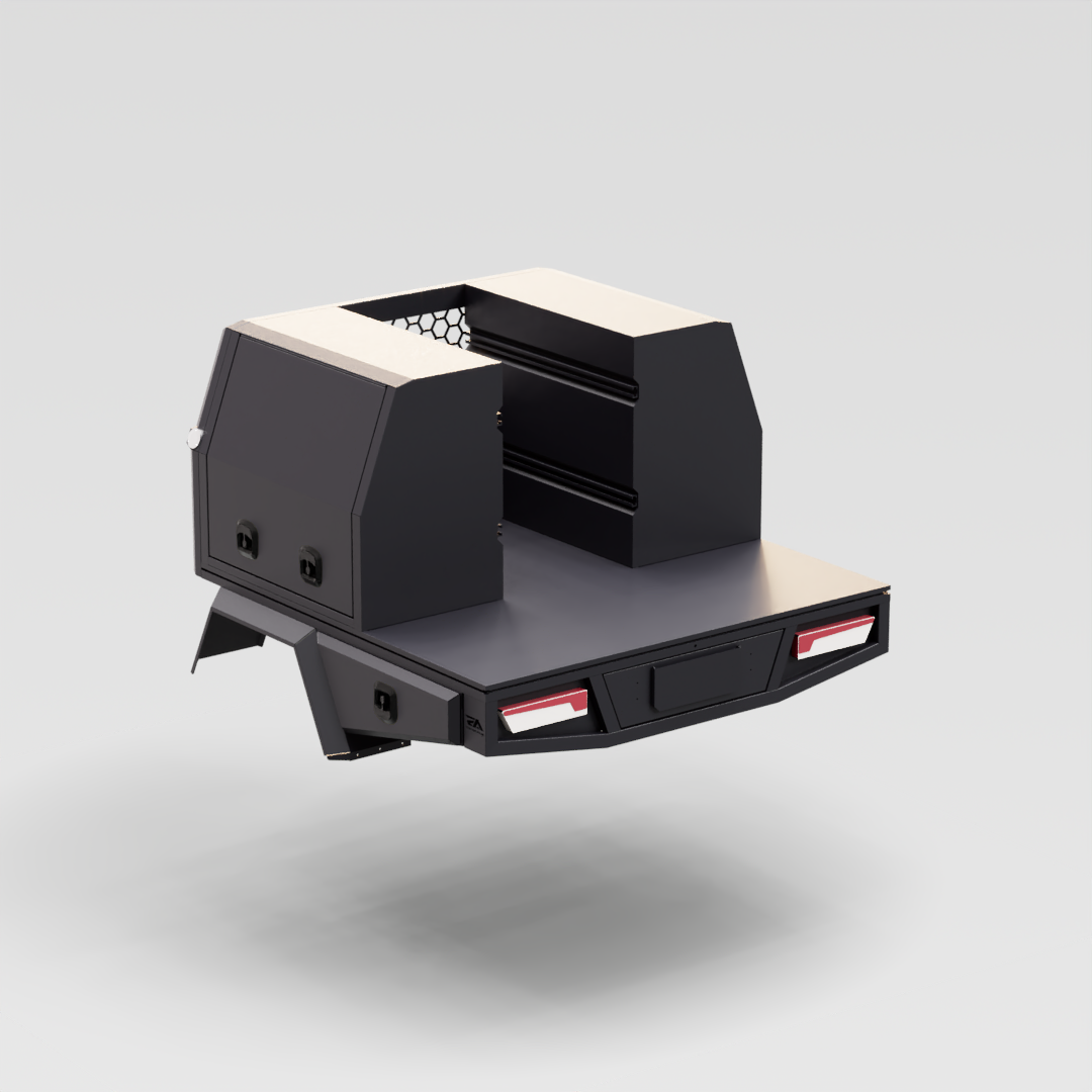 Aluminium Toolbox 1000mm - Matte Black