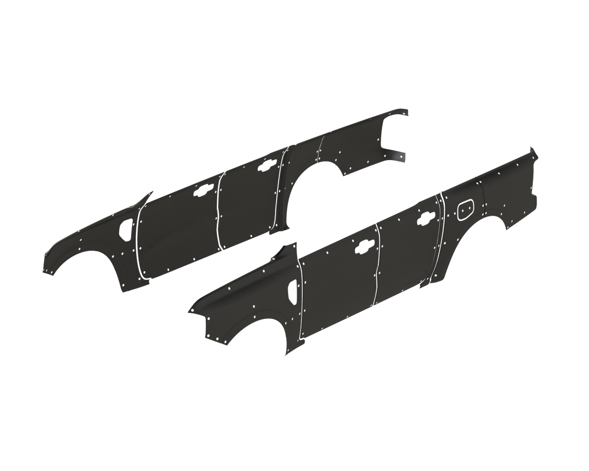 Suitable for Ford Ranger Dual-Cab NEXT-GEN (2022+) - Rhinohide Armor® Full Kit