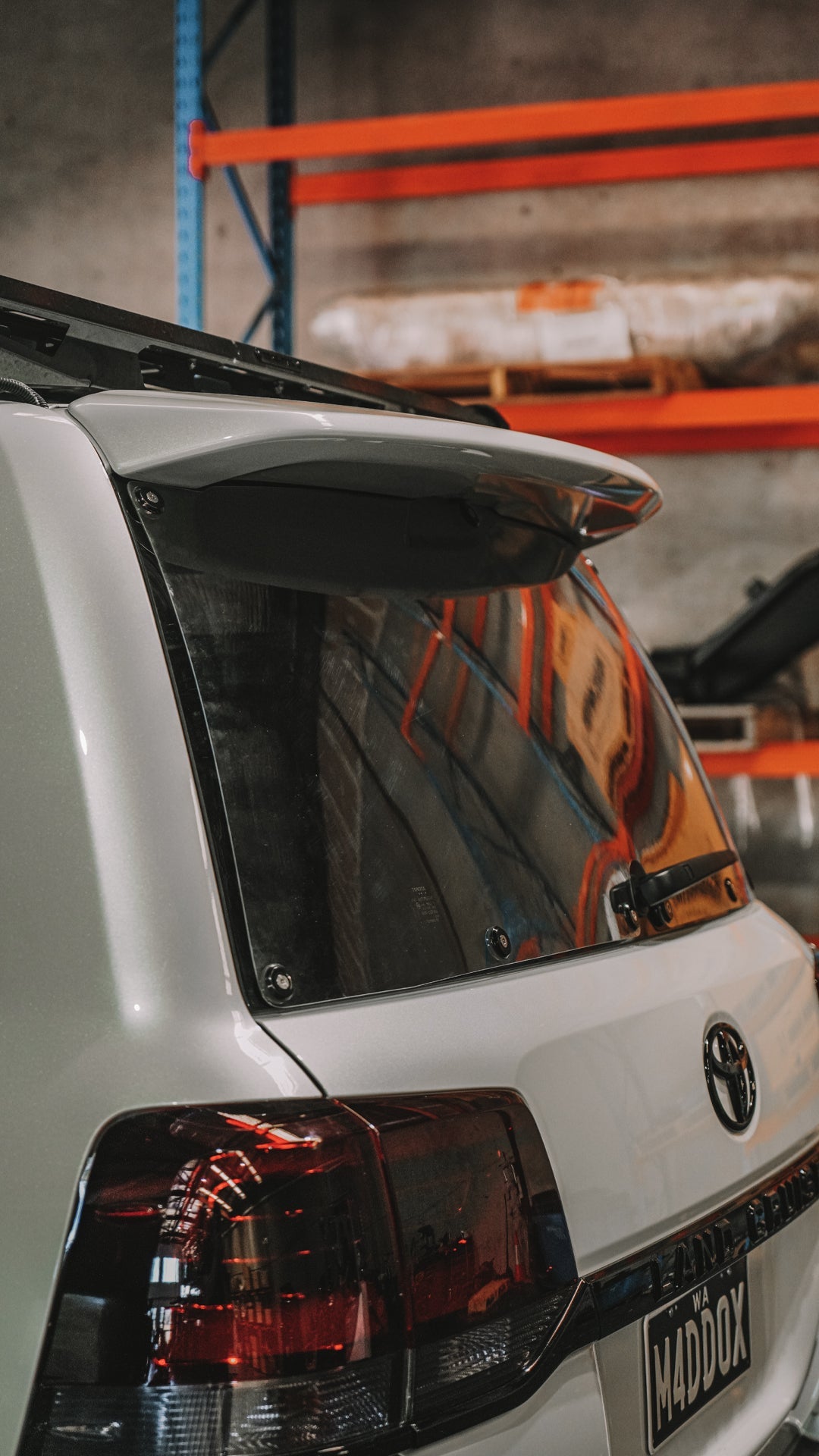 Rhinohide Armor Rear Windscreen Protector for a 200 Series Landcruiser