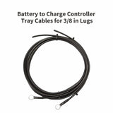 Renogy Battery to Charge Controller Tray Cables 8FT/2M 8AWG for 3/8 in Lugs