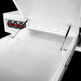 Aluminium Tray 1800mm W/Headboard - White
