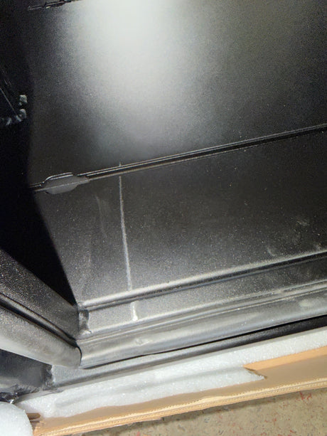 Scratch & Dent 1400mm Aluminium Canopy - Matte Black SNDP-004