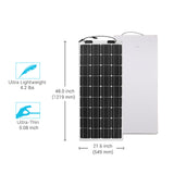 Renogy 12Volt 100W Lightweight and Flexible Solar Panel