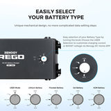 REGO 12V 60A DC-DC Battery Charger with 2 Anderson Cables