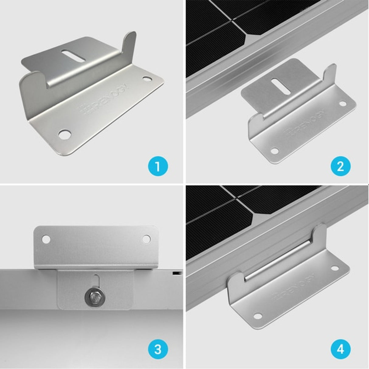 Renogy Solar Panel Mounting - Z Bracket (Set of 4)