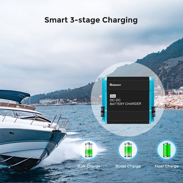 Renogy 12V 20A DC to DC Battery Charger