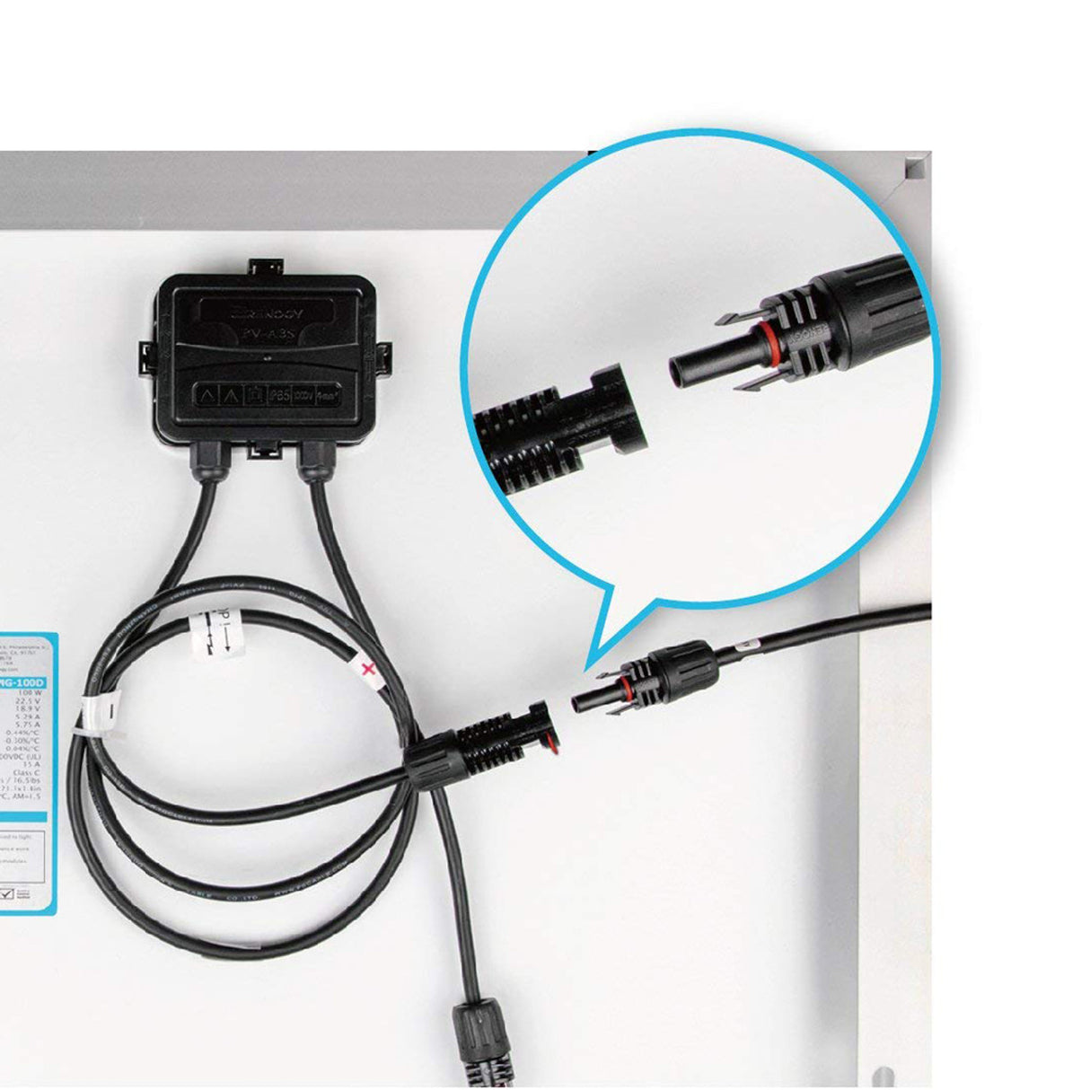 Solar Panel to Charge Controller Adaptor Kit 10 Ft 12 AWG