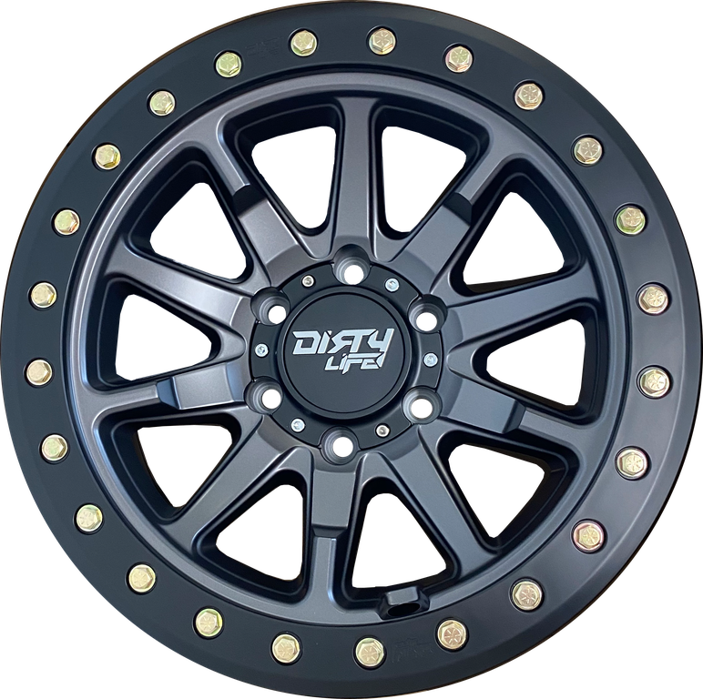 DIRTY LIFE 17x9 12N 5x127 CB71.6 Dual Tek DT2 Satin Graphite Black Lip 1542KG