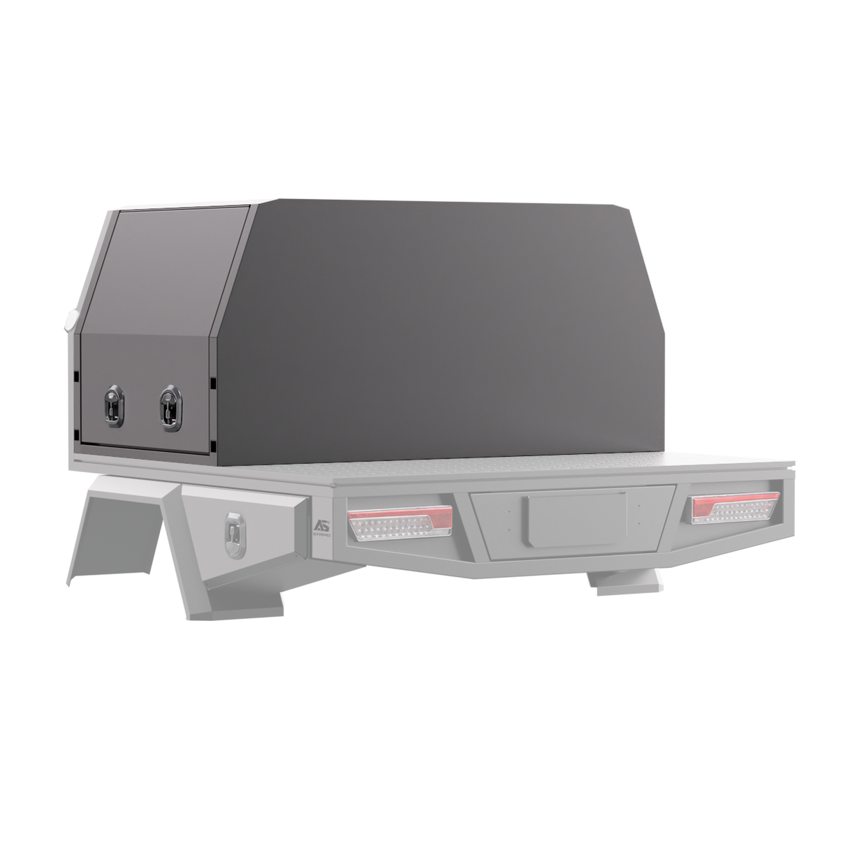 1000mm Aluminium Canopy - Matte Black