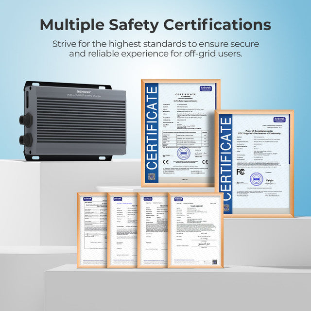 Renogy Waterproof IP67 12V 50A DC-DC On-Board Battery Charger with MPPT