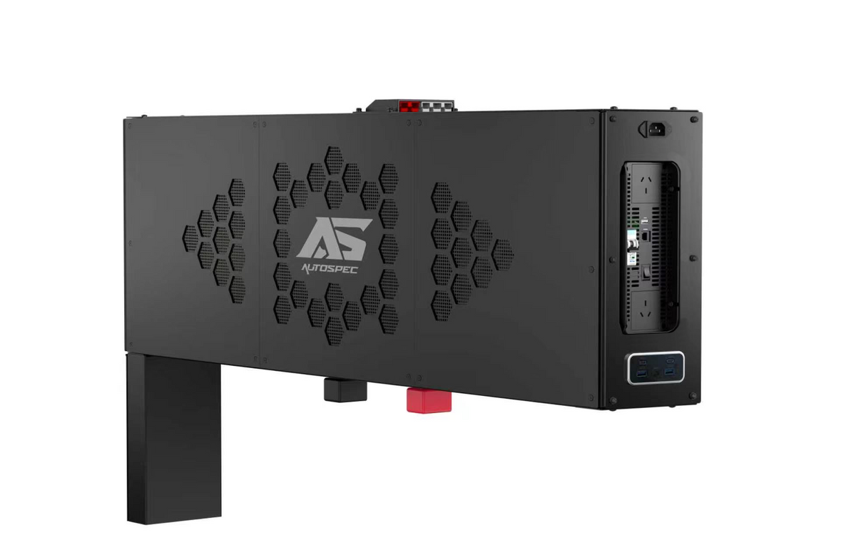 Black power supply unit with Autospec logo on a white background