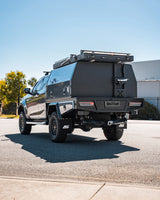 1400mm Aluminium Canopy - Matte Black