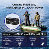 24V 100Ah Core Series Deep Cycle Lithium Iron Phosphate Battery