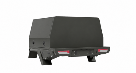 1400mm Chassis Mount - Matte Black, opposite rear three-quarter view, clean white background
