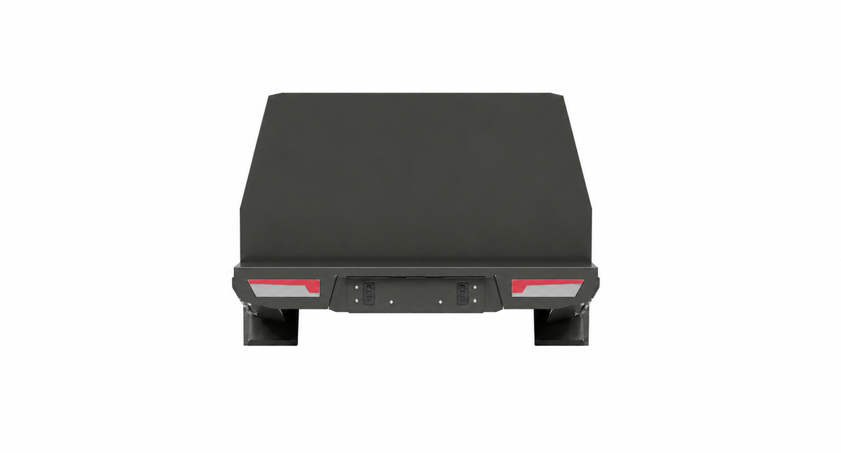 1400mm Chassis Mount - Matte Black, rear view, clean white background