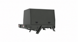 1400mm Chassis Mount - Matte Black, side rear view, clean white background