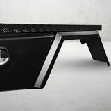 Aluminium Tray 1800mm No Headboard - Black