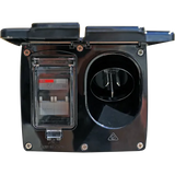 15A AC Power External Inlet & 16A RCD IP44 - Black