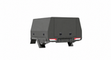 1700mm 3-Door Chassis Mount - Matte Black, opposite rear three-quarter view, clean white background
