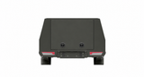 1700mm 3-Door Chassis Mount - Matte Black, rear view, clean white background