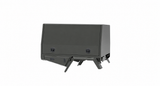 1700mm 3-Door Chassis Mount - Matte Black, side front view, clean white background