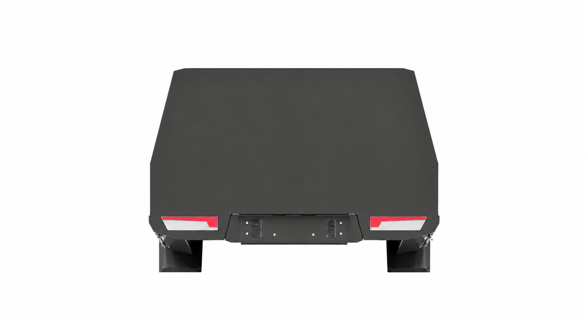 1700mm Chassis Mount - Matte Black, rear view, clean white background
