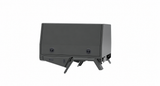 1700mm Chassis Mount - Matte Black, side front view, clean white background