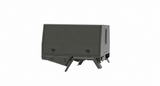 1700mm Toolbox Chassis Mount - Matte Black, side front view, clean white background