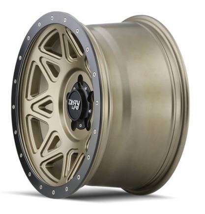 DIRTY LIFE 17x9 0P 5x150 CB110.1 THEORY Matte Gold Black Lip (AW-3)