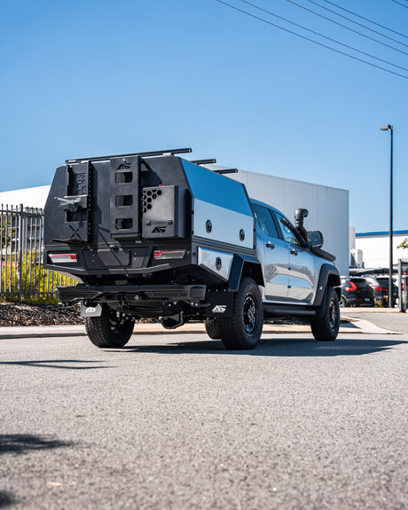 2000mm Aluminium Canopy - Matte Black