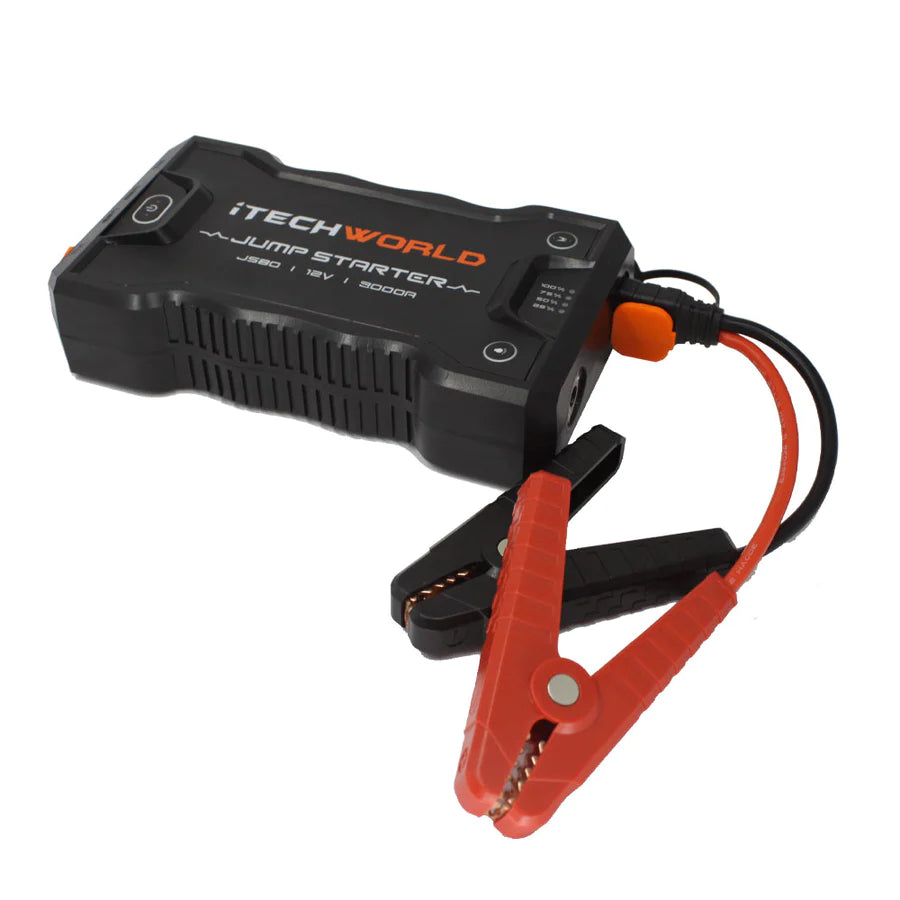 JS80 3000 amp Portable Jump Starter Backup Power Bank With Heavy Duty Case