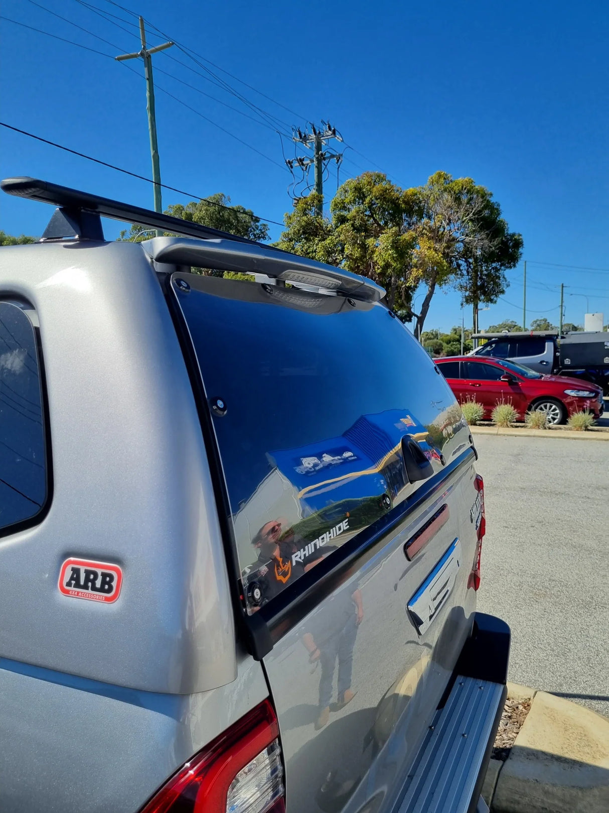 RHINOHIDE ARMOR® REAR WINDSCREEN PROTECTOR - SUITABLE FOR ARB ASCENT CANOPY FOR HILUX (2015+)