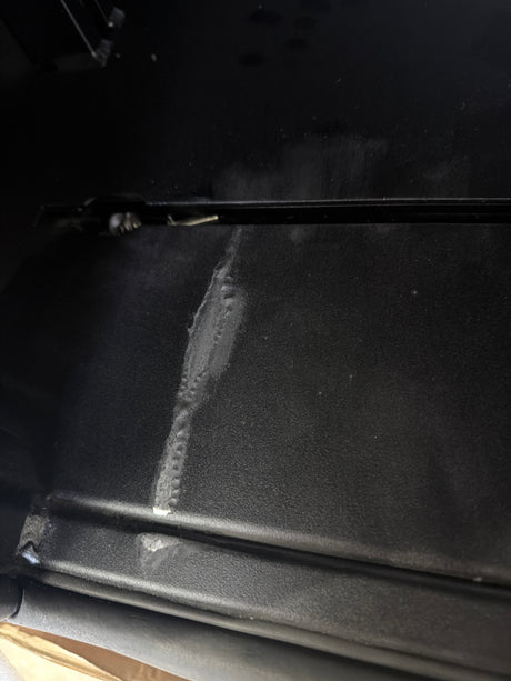 Scratch & Dent 1400mm Aluminium Canopy - Matte Black SNDP-003