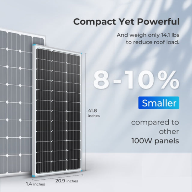 Renogy 12Volt 100W Rigid Solar Panel