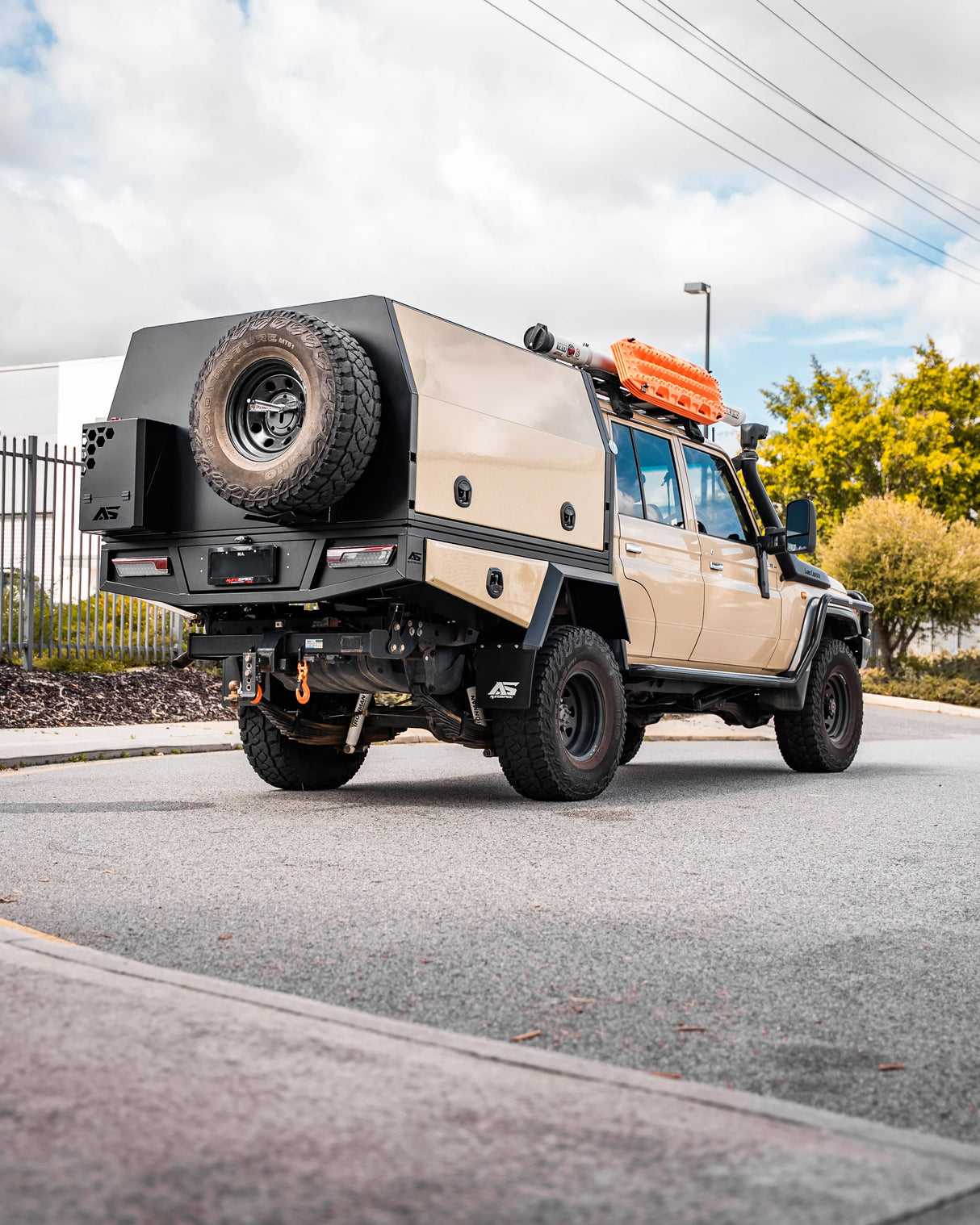 79 Series 1700mm Aluminium Canopy - Matte Black