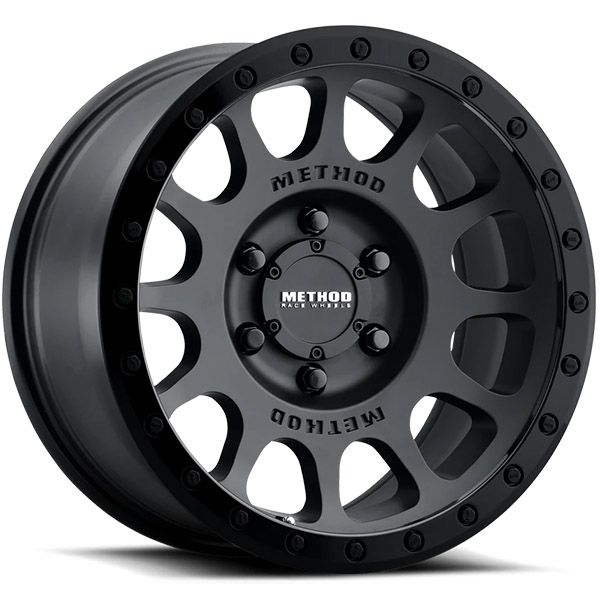 Method Race Wheels MR305 Double Black NV 17x8.5 6x139.7 0 offset (Gloss Black Lip/Matte Black Centre) 1651kg Rated