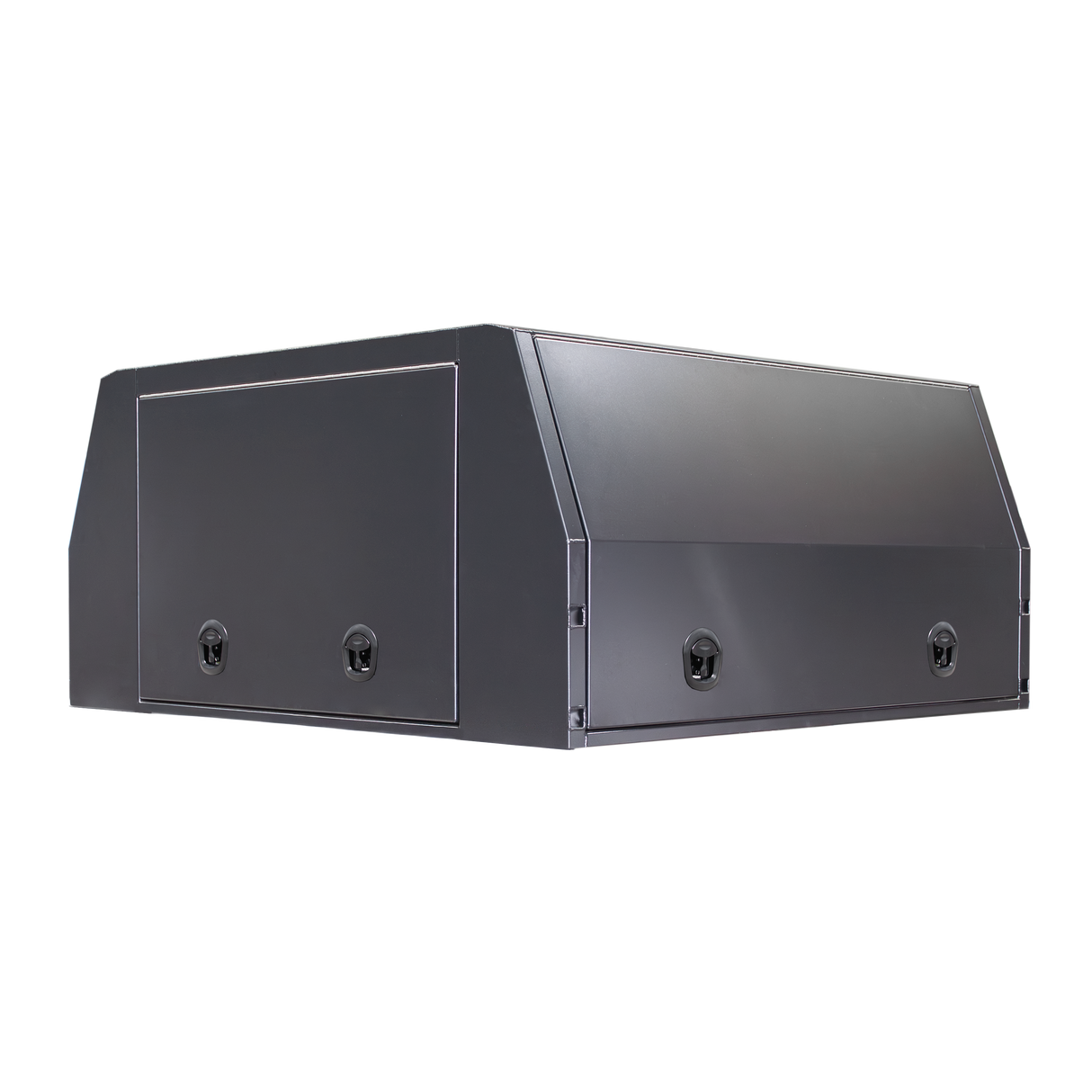 1700mm Aluminium 3 Door Canopy - Matte Black