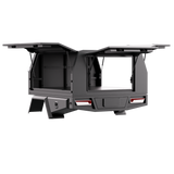 1700mm Aluminium 3 Door Canopy - Matte Black