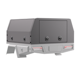 1700mm Aluminium 3 Door Canopy - Matte Black