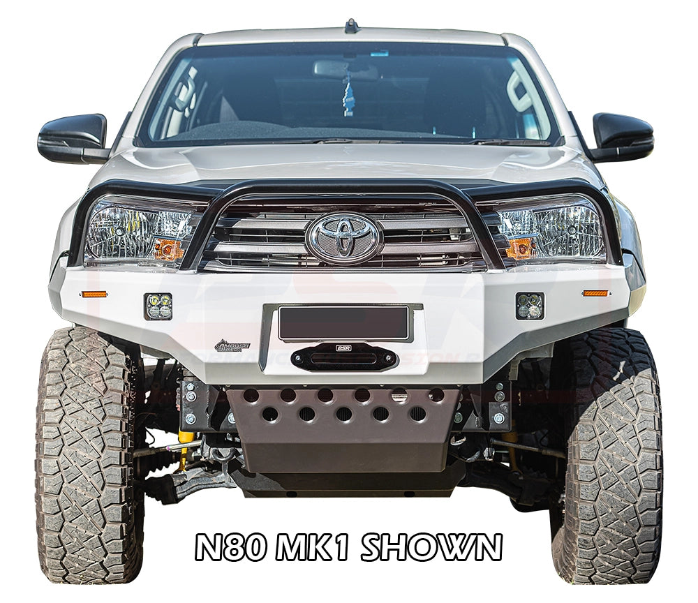 PSR Ambush Triple Hoop Bull Bar - Hilux N80 (2016-2020) Satin Black / Satin Black / Splash Guard (+$200)