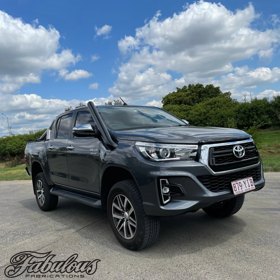 Toyota Hilux N80 Stainless Snorkel (Short or Mid Entry) NON SEAMLESS (DayOne Endcap) / Mid Entry / Colour Code