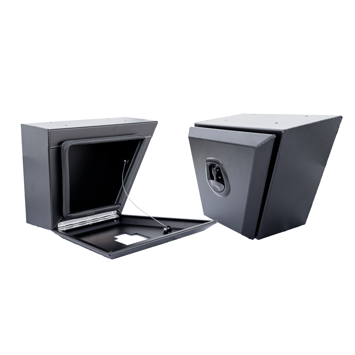 Front Square Under Tray Toolbox 355mm (Pair) - Matte Black