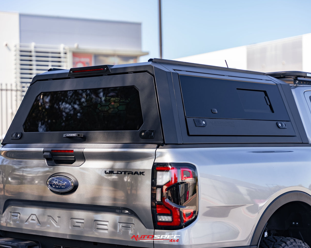 Horizon Aluminum Tub Canopy - Matte Black for Ford Ranger 2023 / Volkswagen Amarok (2022+)